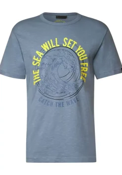 Slub Print T-Shirt
