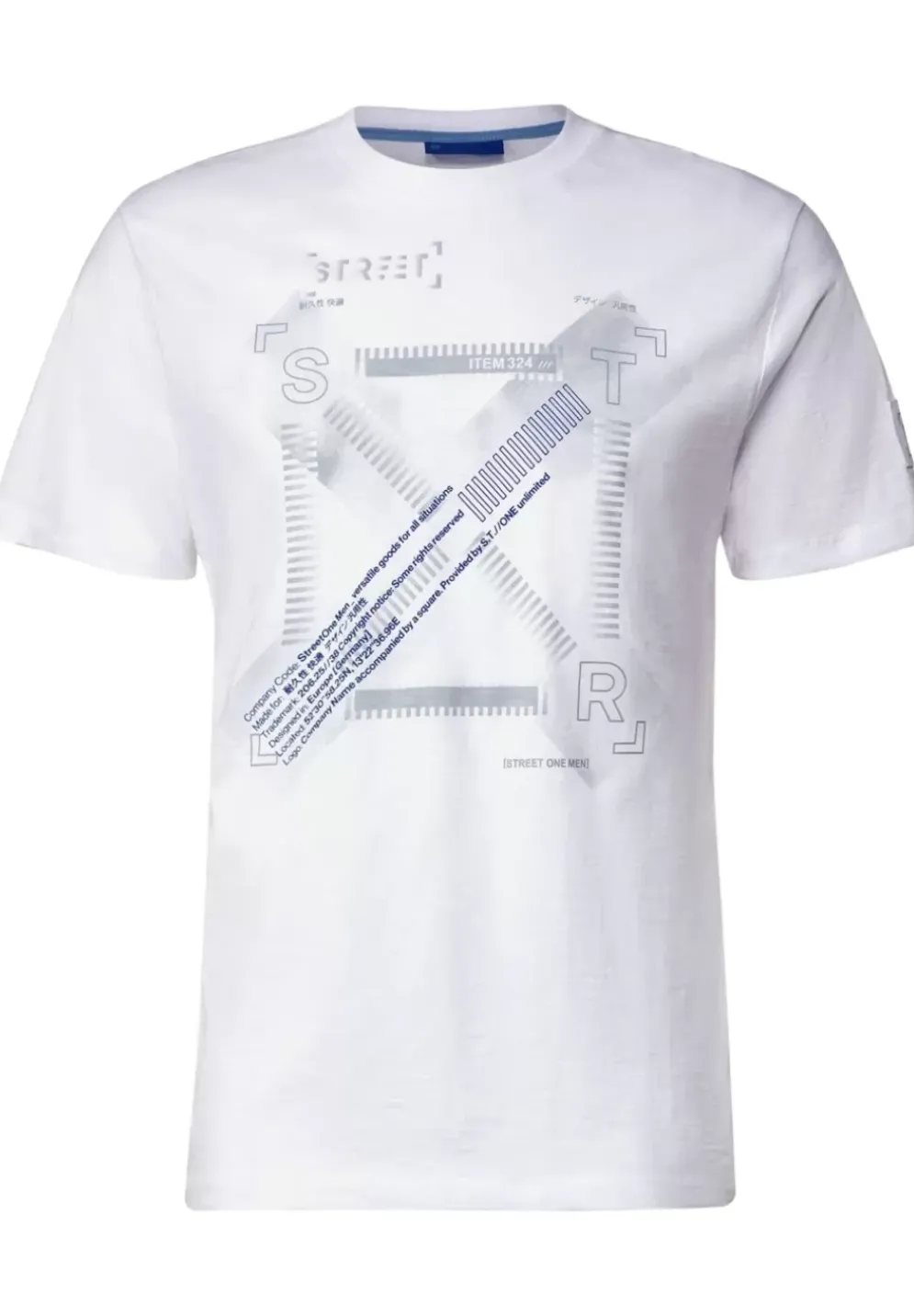 Slub Print T-Shirt