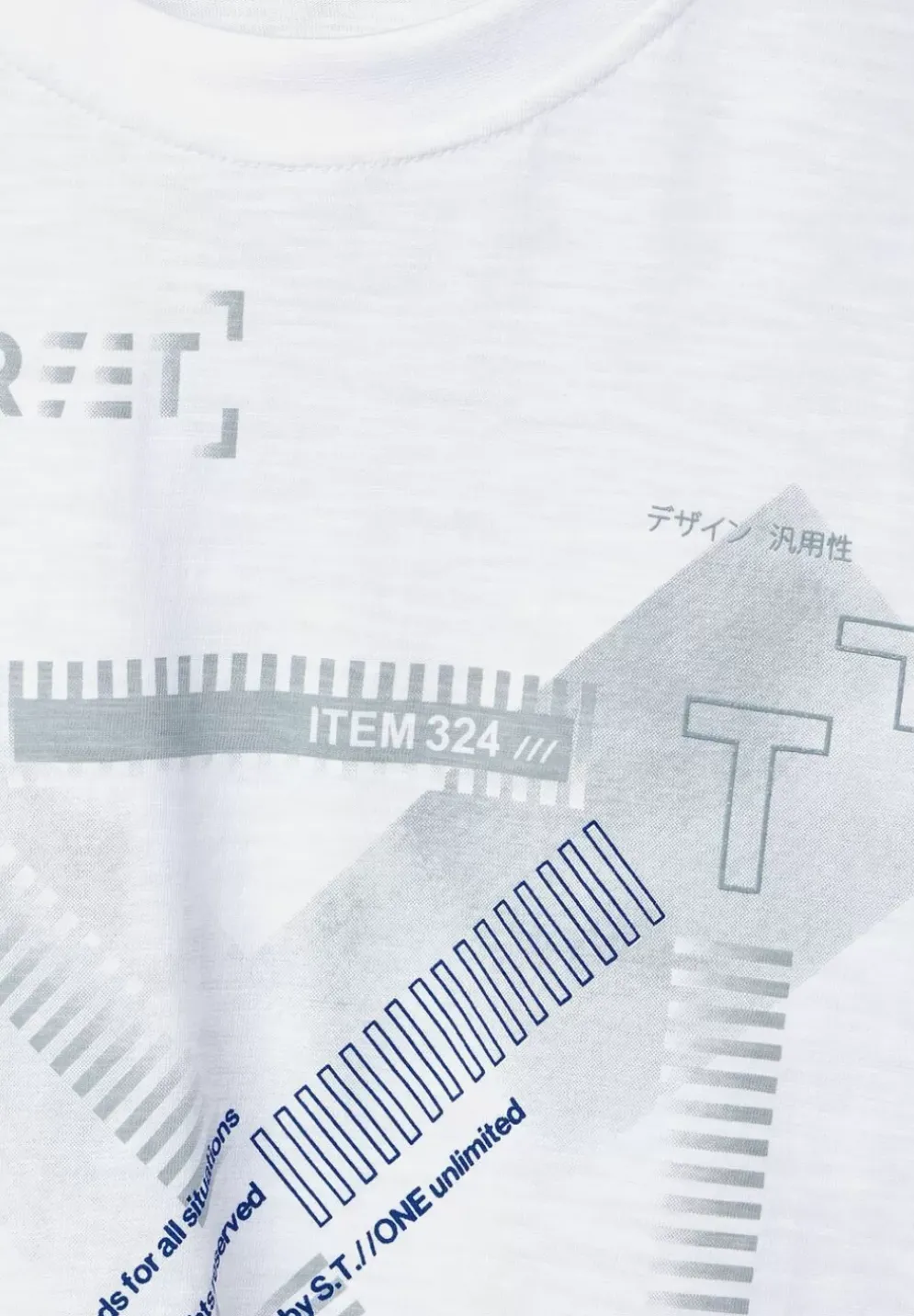 Slub Print T-Shirt