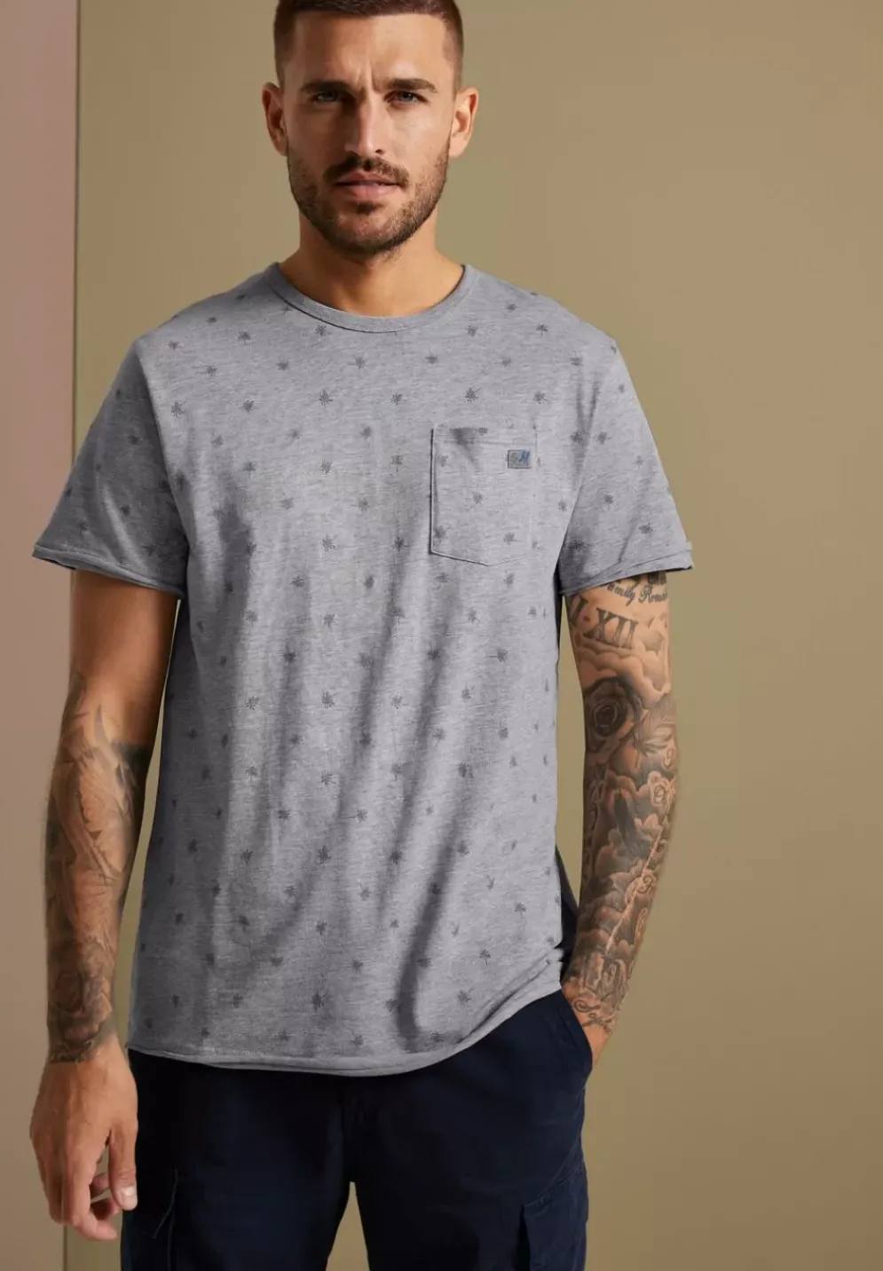 Slub Print T-Shirt