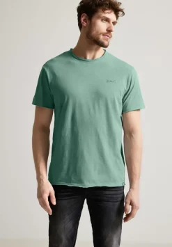 Slub T Mit Offenen Kanten