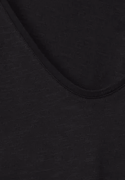 Slub T-Shirt In Unifarbe