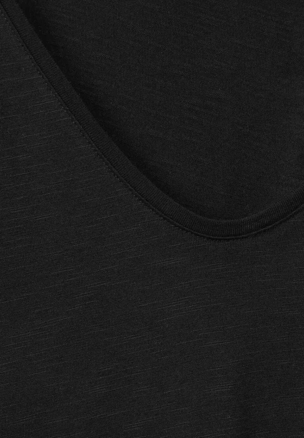 Slub T-Shirt In Unifarbe
