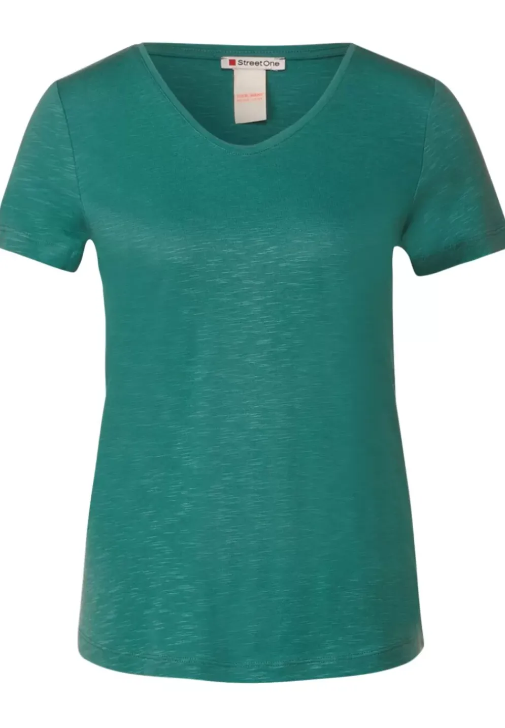 Slub T-Shirt In Unifarbe