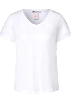 Slub T-Shirt In Unifarbe