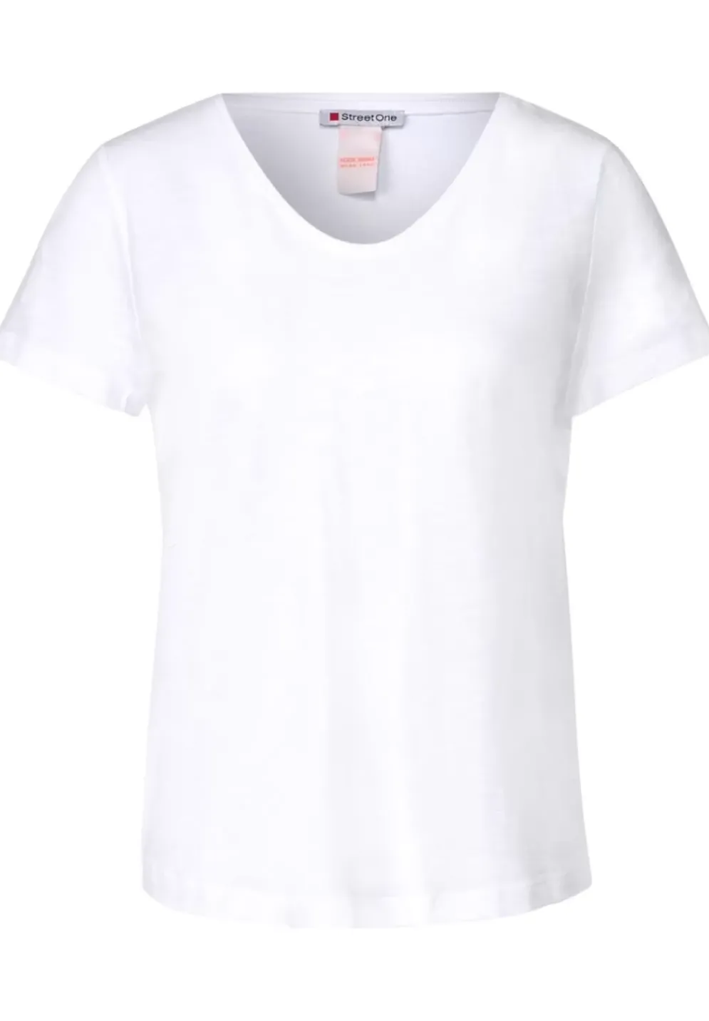 Slub T-Shirt In Unifarbe