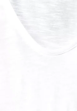 Slub T-Shirt In Unifarbe