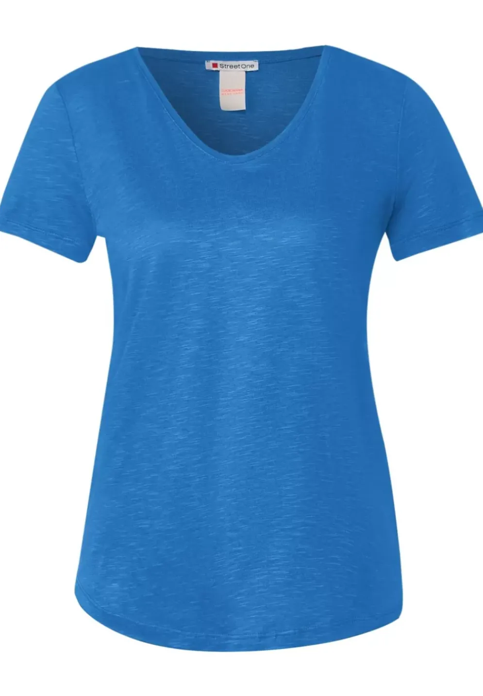 Slub T-Shirt In Unifarbe