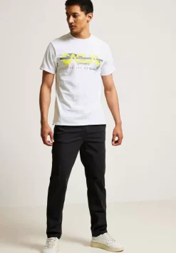 Slub T-Shirt Mit Print