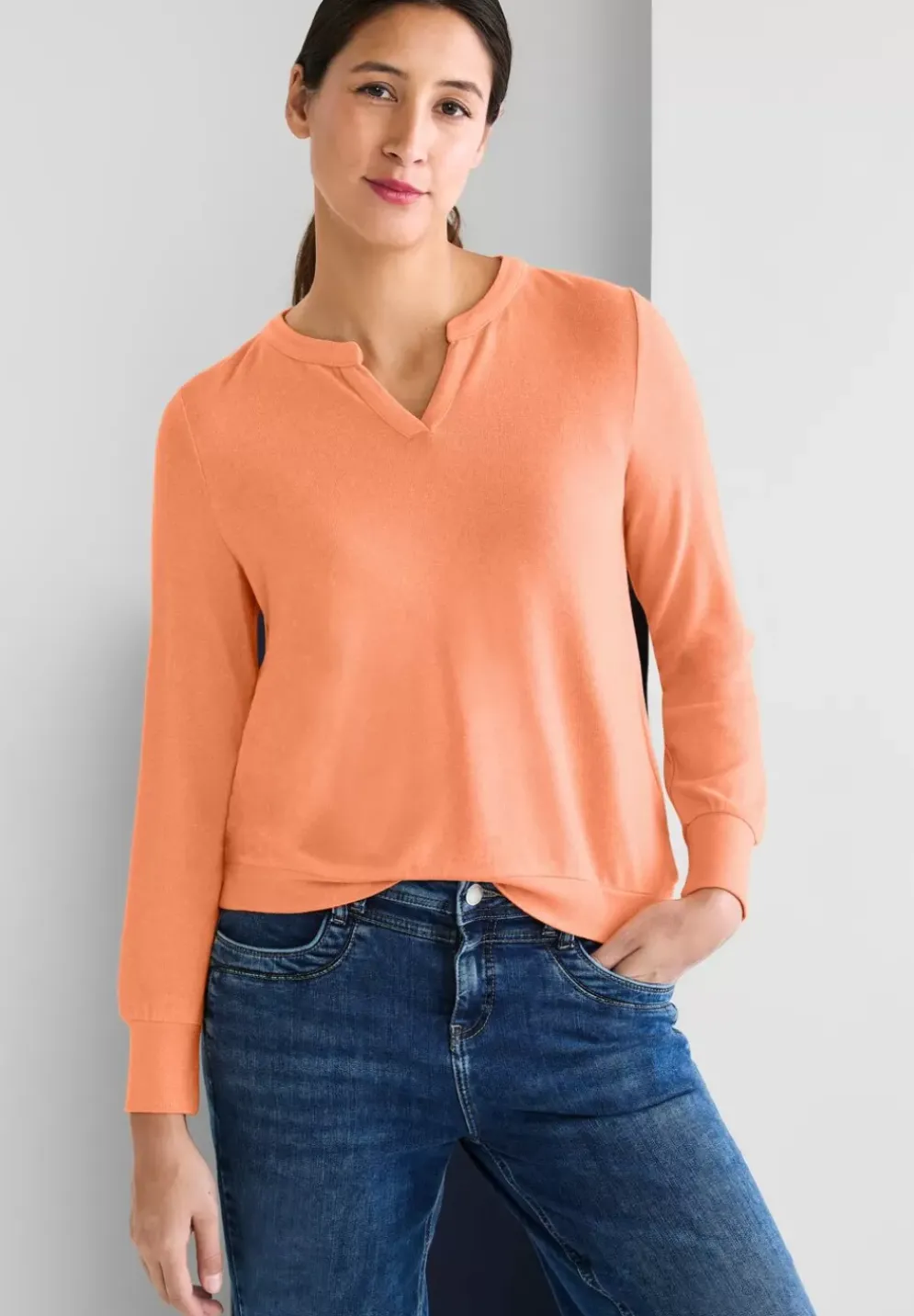 Softes Shirt In Unifarbe