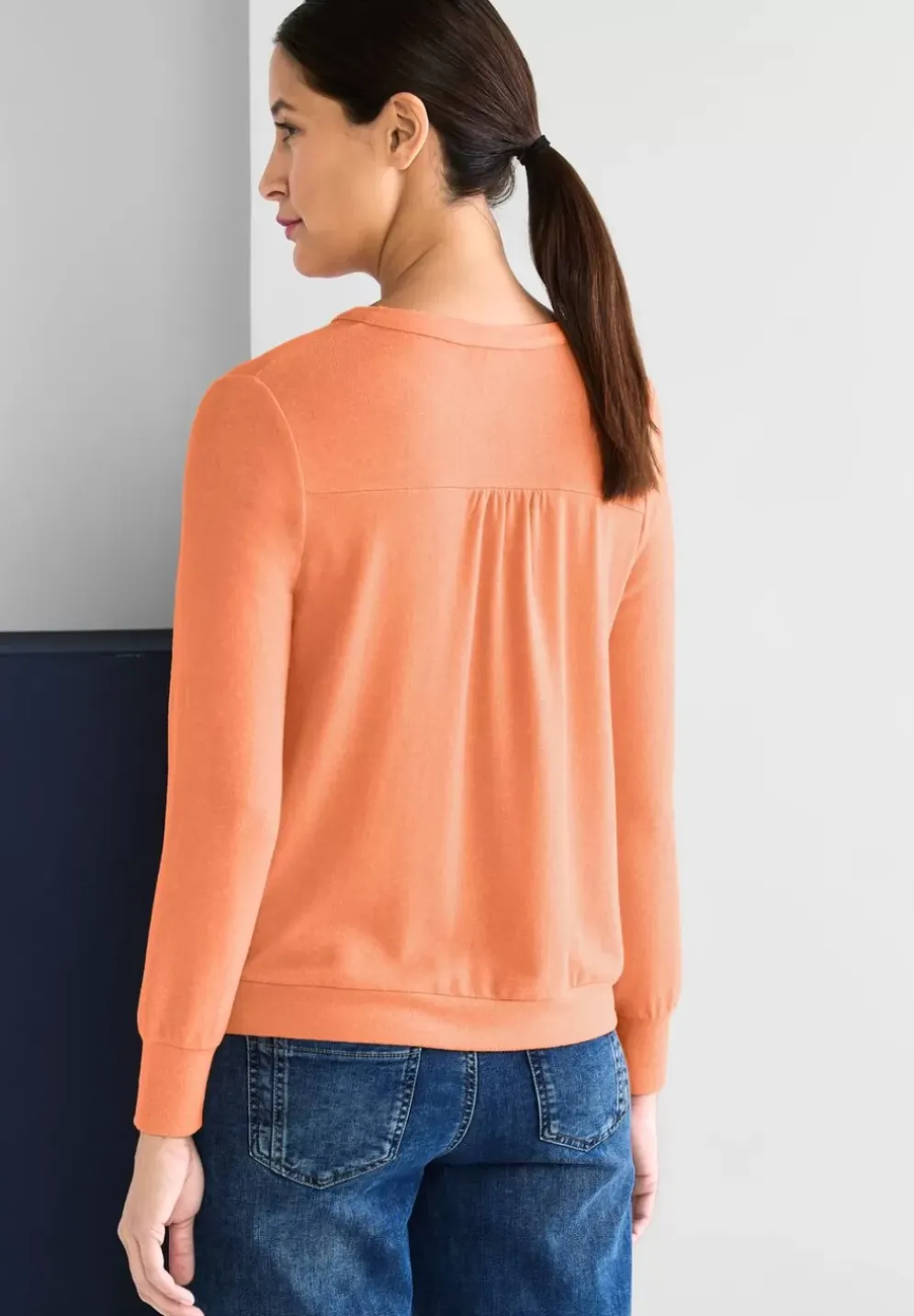 Softes Shirt In Unifarbe