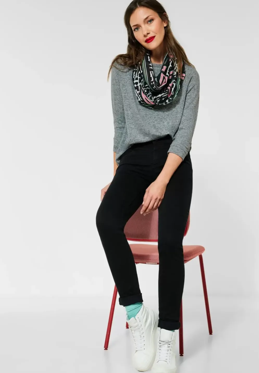 Softes Shirt Mit Raffdetails
