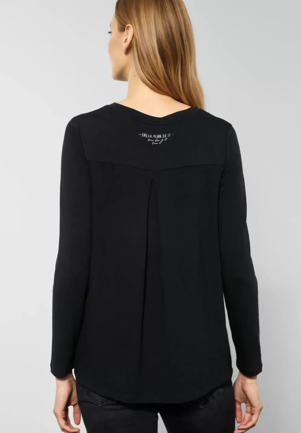 Softes Shirt Mit Ruckenfalte