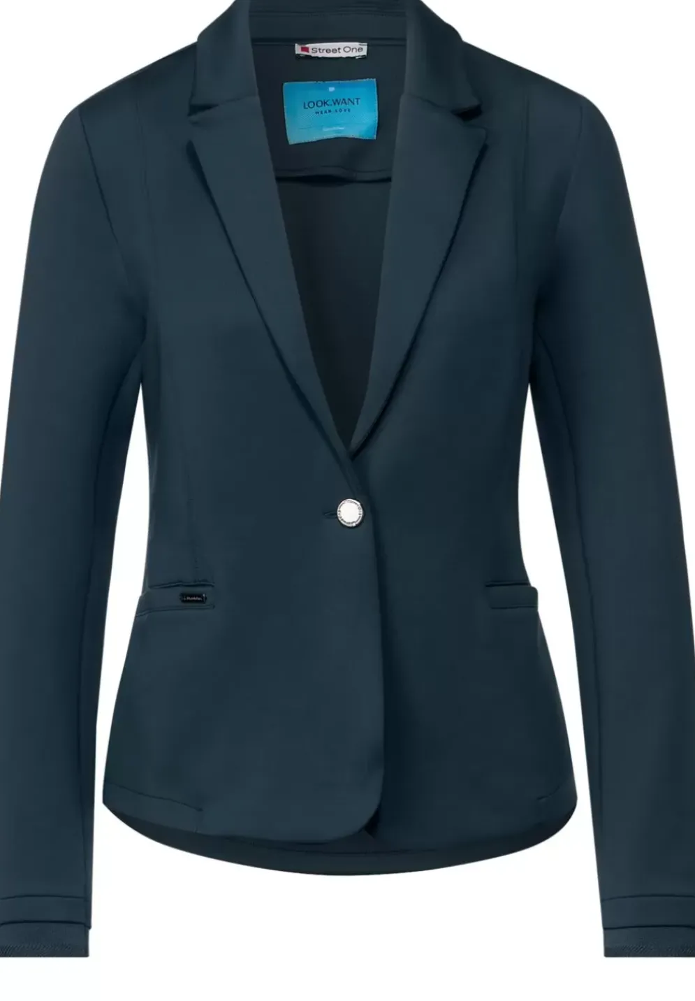 Solider Blazer In Unifarbe