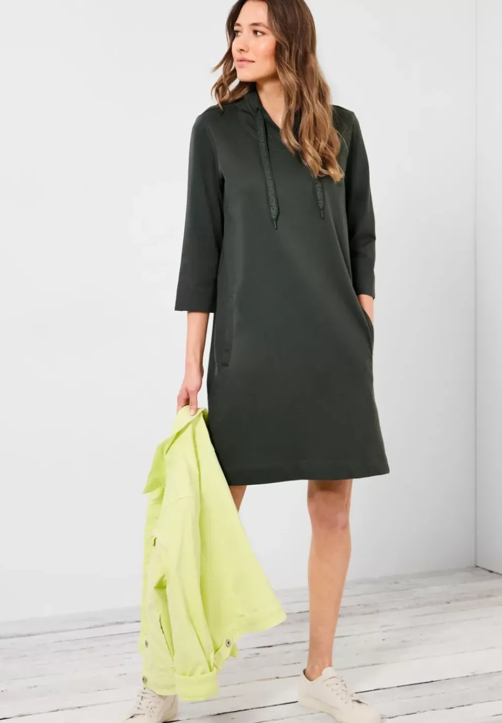Solides Sweat Kleid