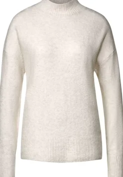 Stehkragenpullover In Boucle