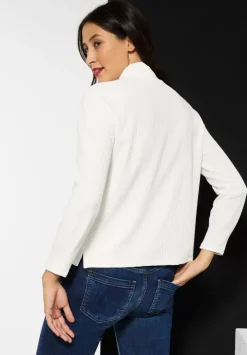 Stehkragenshirt Mit Struktur