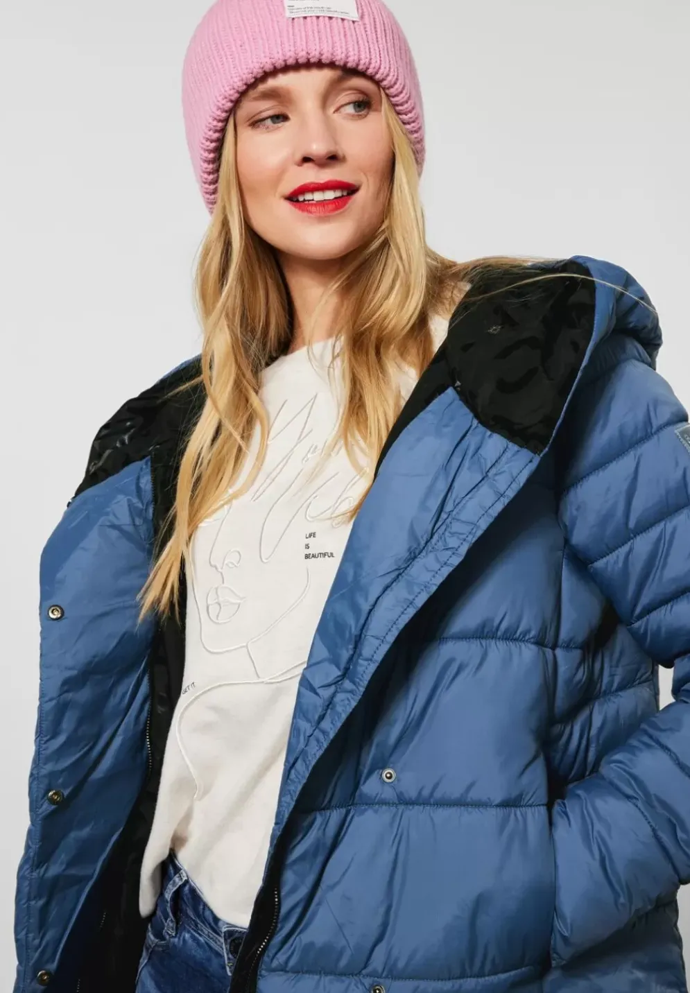 Steppjacke Mit Kapuze