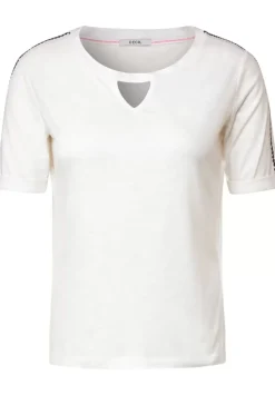 Stickerei Halbarm Shirt