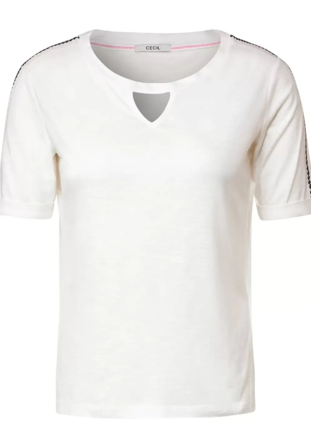 Stickerei Halbarm Shirt