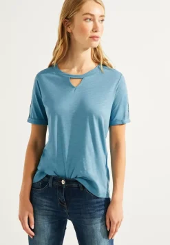 Stickerei Halbarm Shirt