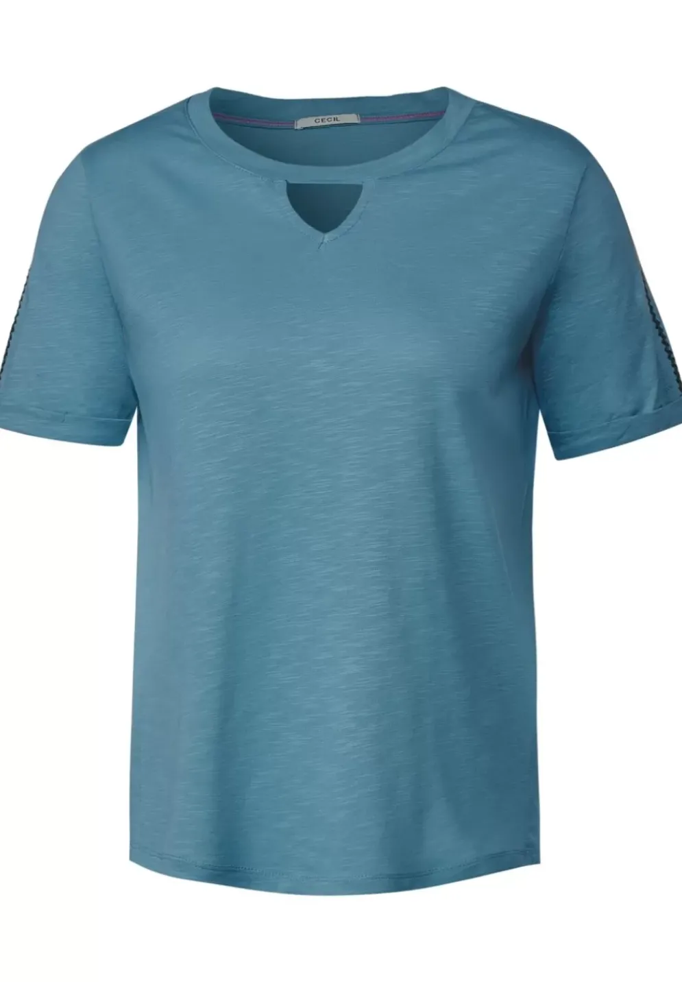 Stickerei Halbarm Shirt