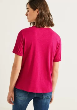 Stickerei Halbarm Shirt