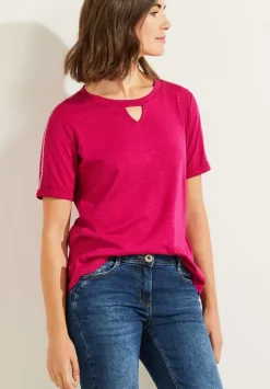 Stickerei Halbarm Shirt