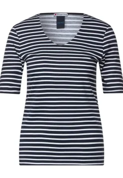 Streifenshirt Mit Halbarm