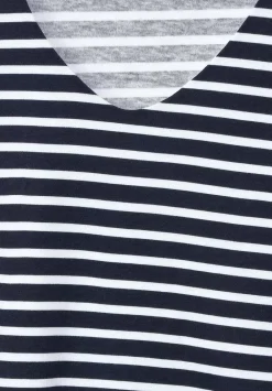 Streifenshirt Mit Halbarm