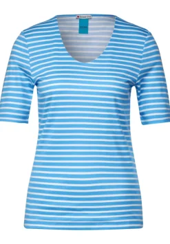 Streifenshirt Mit Halbarm