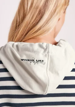 Streifenshirt Mit Kapuze