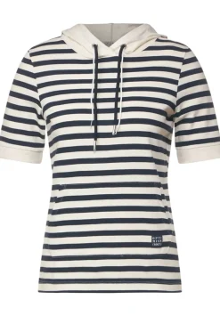 Streifenshirt Mit Kapuze