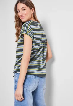 Streifenshirt Mit Raffungen