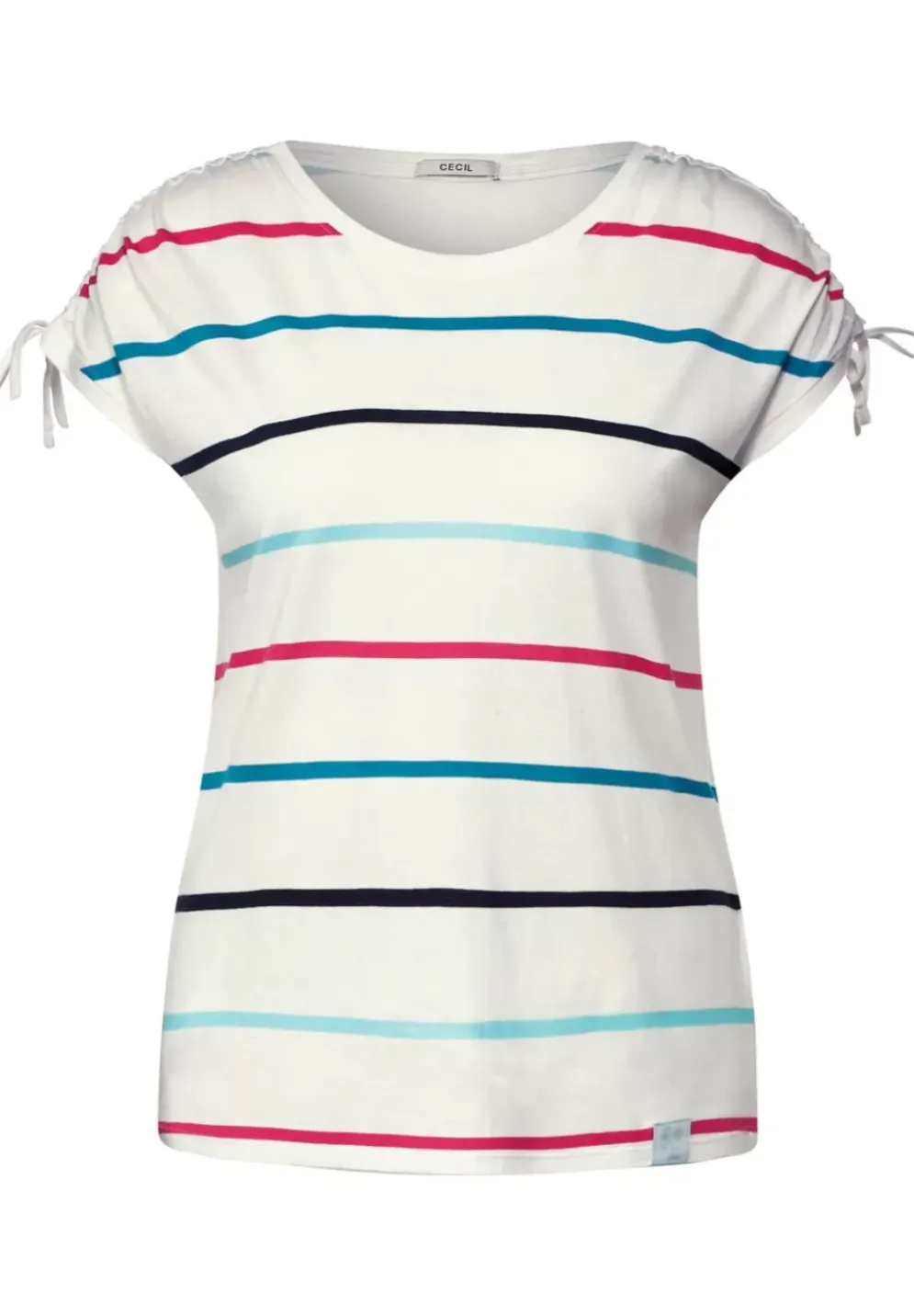 Streifenshirt Mit Rundhals