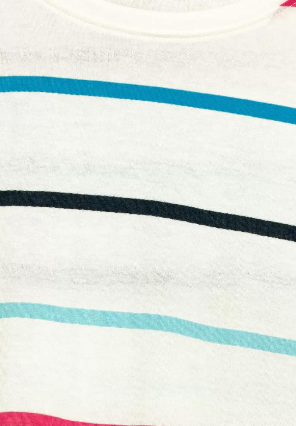 Streifenshirt Mit Rundhals