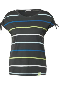 Streifenshirt Mit Rundhals