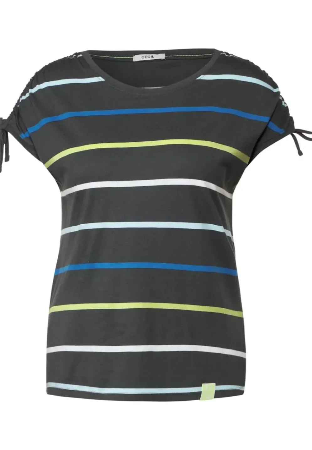 Streifenshirt Mit Rundhals