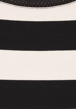 Streifenshirt Mit Rundhals