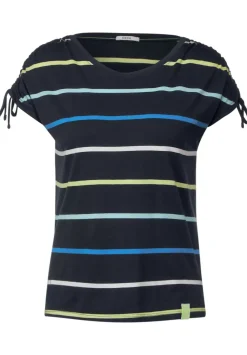 Streifenshirt Mit Rundhals