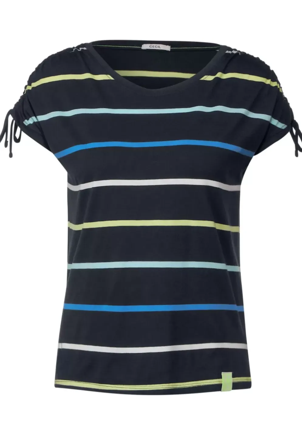 Streifenshirt Mit Rundhals