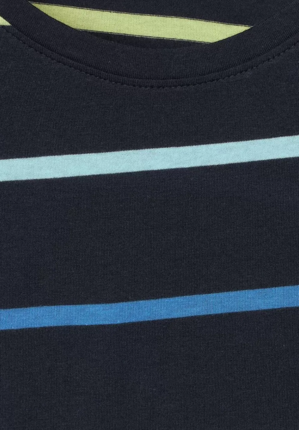 Streifenshirt Mit Rundhals