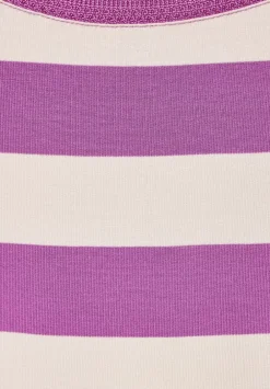 Streifenshirt Mit Rundhals