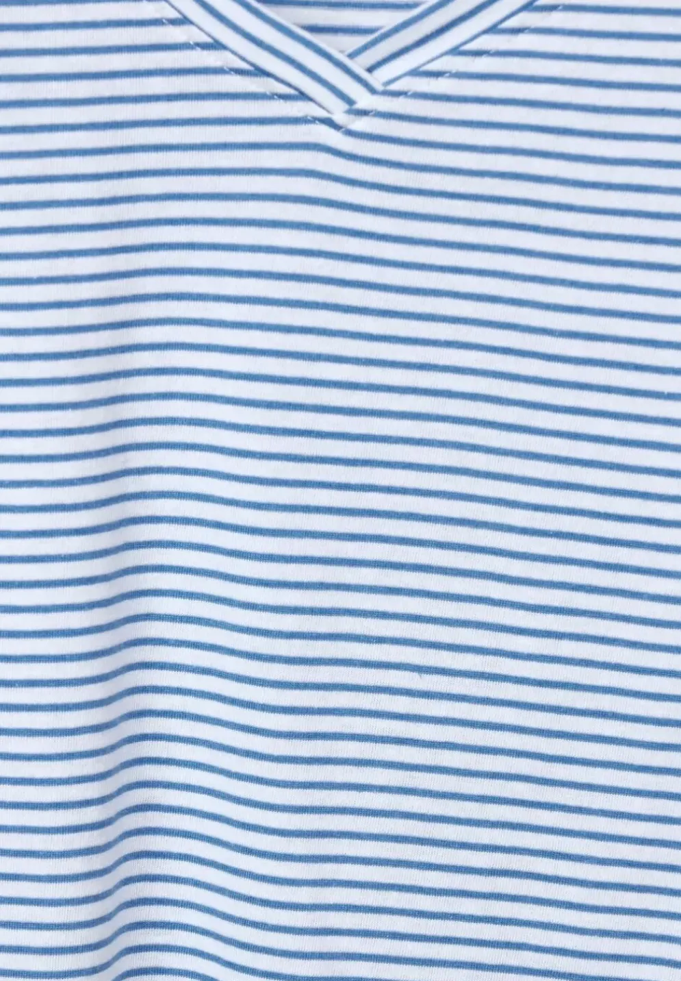 Streifenshirt Mit V-Neck