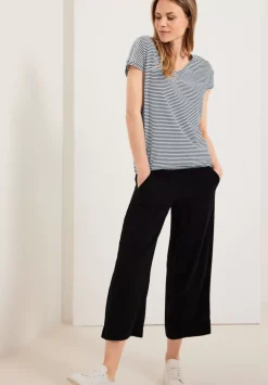 Streifenshirt Mit V-Neck
