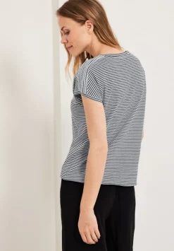 Streifenshirt Mit V-Neck