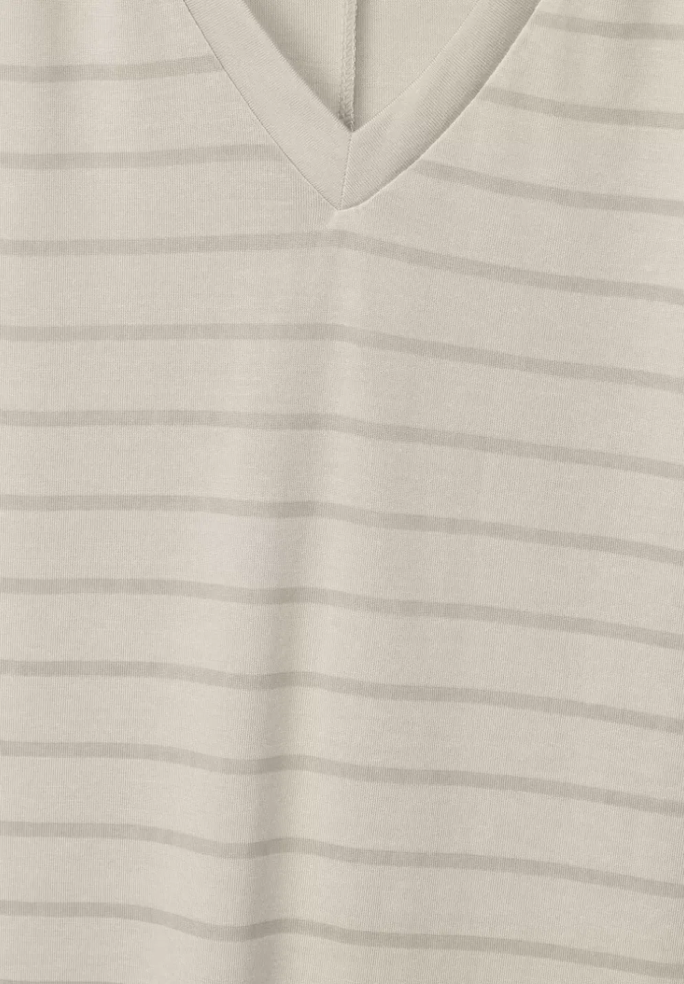 Streifenshirt Mit V-Neck