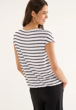 Streifenshirt Mit Wording