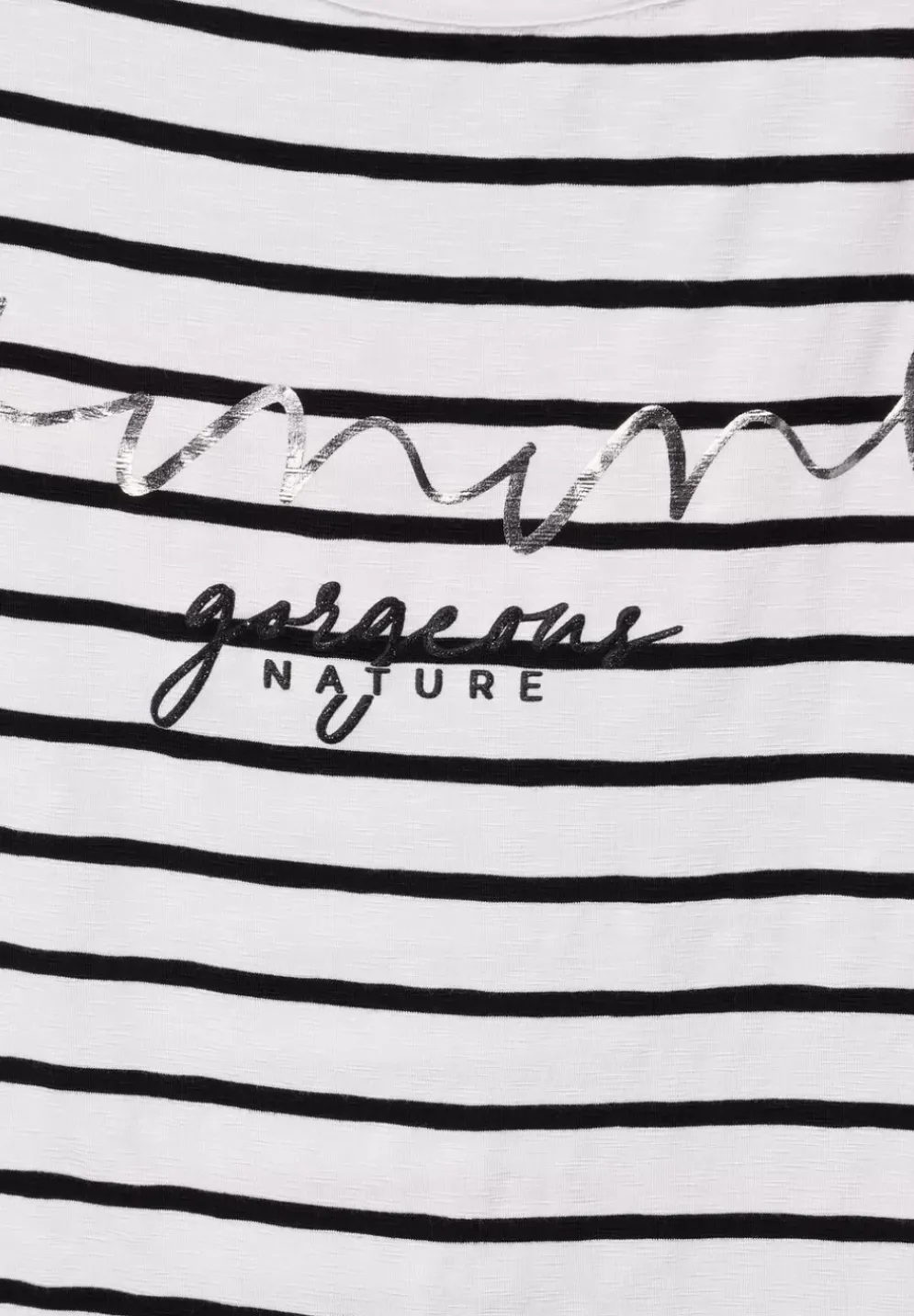 Streifenshirt Mit Wording