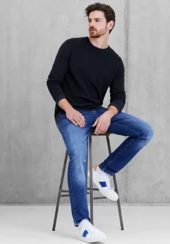 Streifenstruktur Pullover